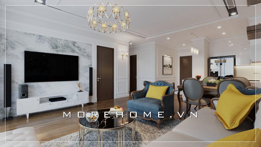 Hình ảnh các thiết kế phòng khách chung cư ấn tượng
