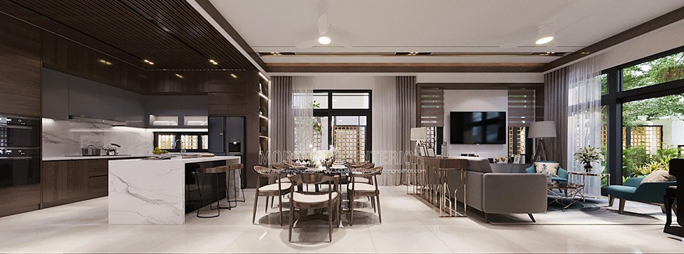 Thiết kế nội thất biệt thự Starlake hiện đại, sang trọng và đẳng cấp Mẫu nội thất biệt thự đẹp