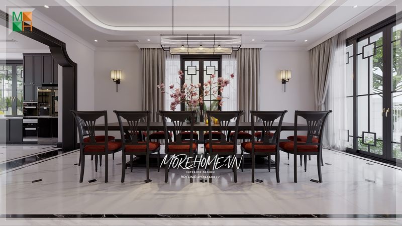 Ngoài công năng chính bạn có thể sử dụng bàn ăn làm nơi đọc sách, thưởng trà hoặc thưởng thức ly cafe.