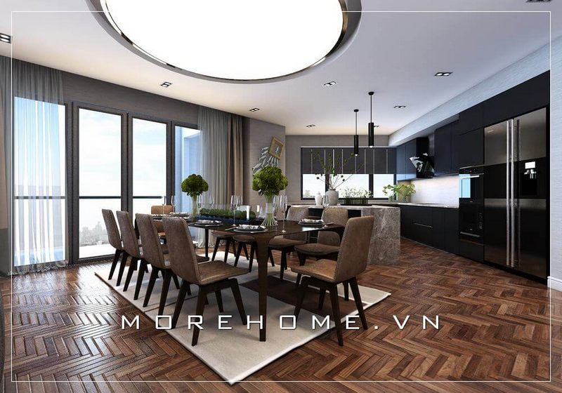 Thiết kế nội thất chung cư 65-90m2 đẹp nhất 2020 - Morehome