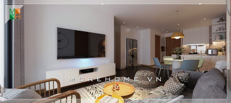 Morehome giới thiệu top 24 mẫu thiết kế phòng khách Chung cư, nhà phố, biệt thự hiện đại đứng đầu trong xu hướng hiện nay