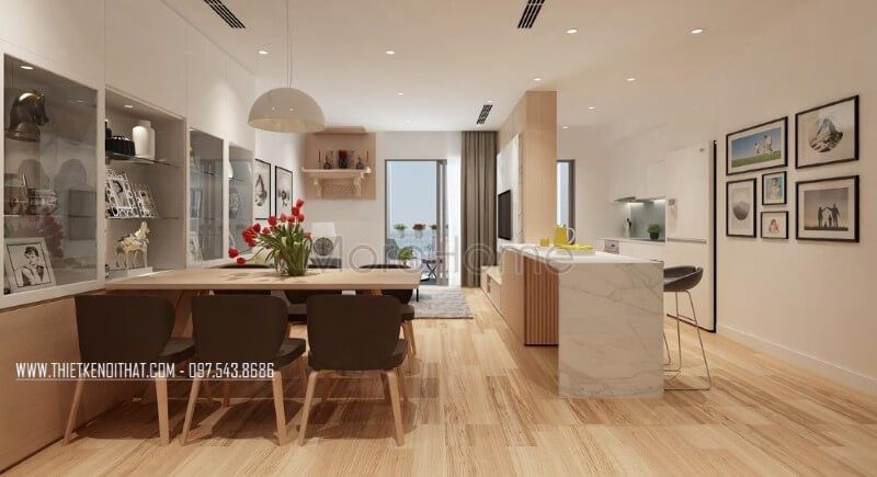 Đá ốp bàn đảo nhân tạo mang đến sự sinh động và sáng tạo cho không gian