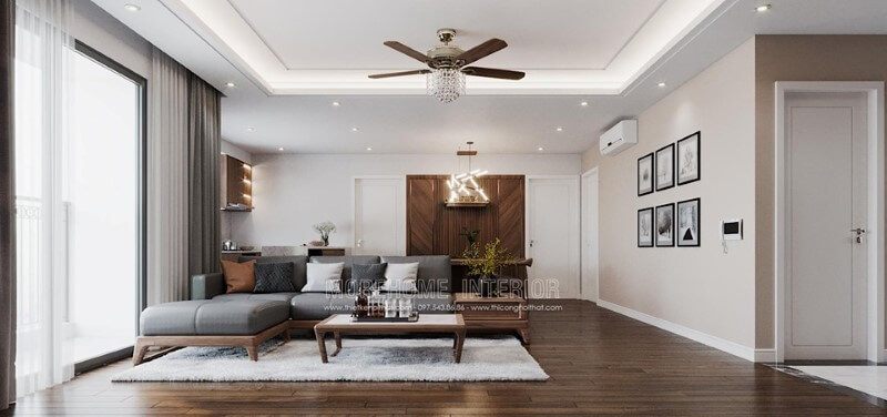 Morehome cung cấp dòng sản phẩm sofa gỗ óc chó hiện đại với kiểu dáng góc L cao cấp tại Hà Nội.